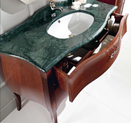 Italian Bathroom Fittings Solid Wood Tulip 123x55x83cm